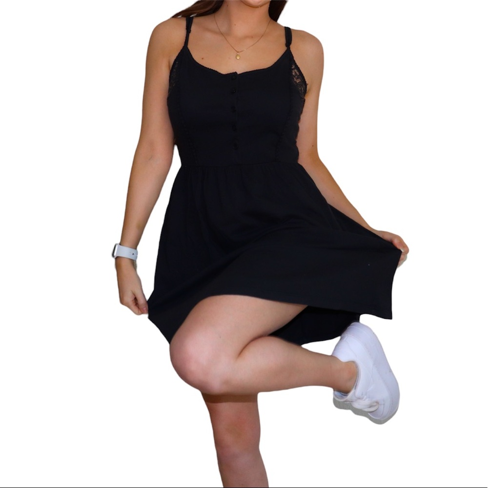 F21 button up dress